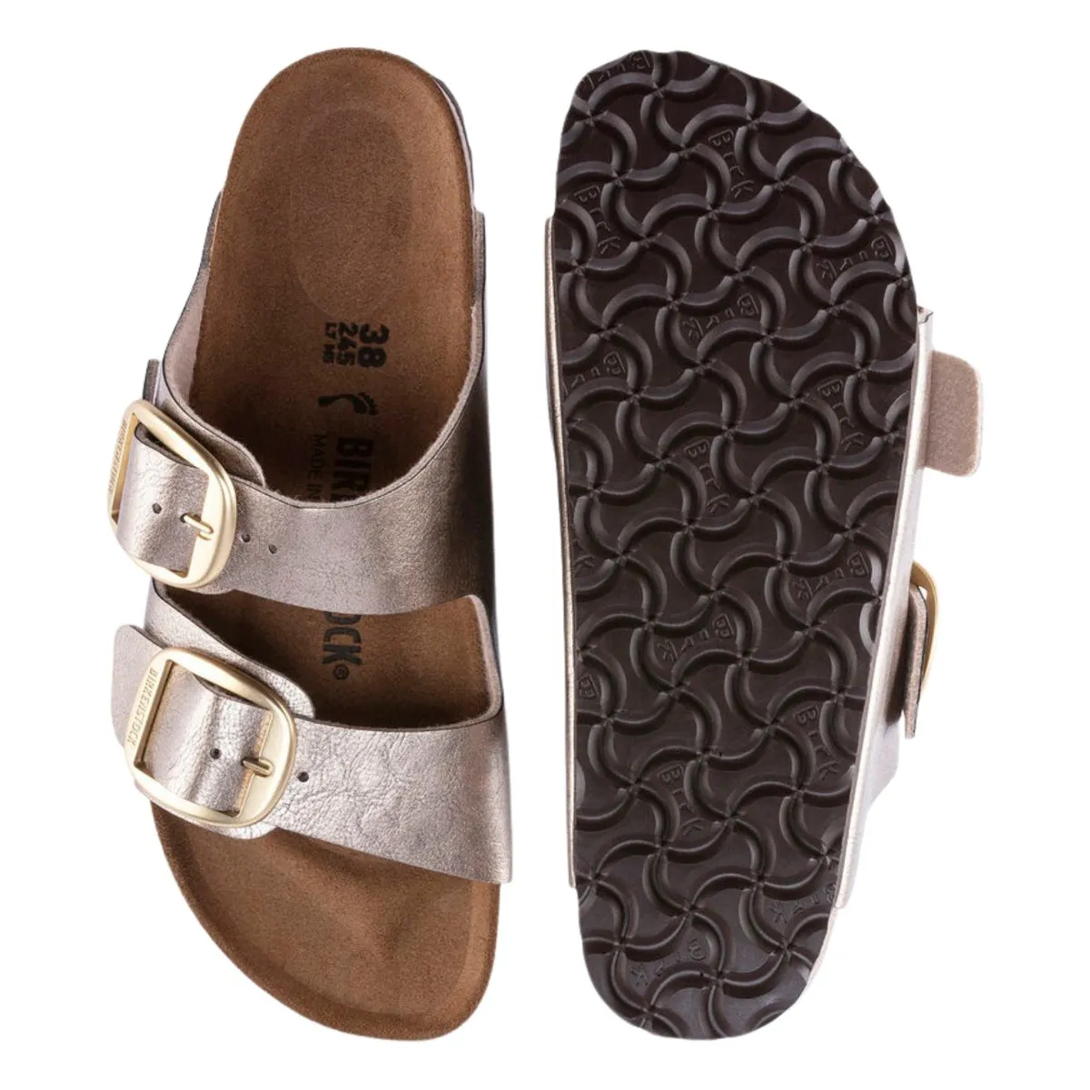 Birkenstock Damen Arizona Big Buckle Birko-Flor Anmutiges Taubenblau