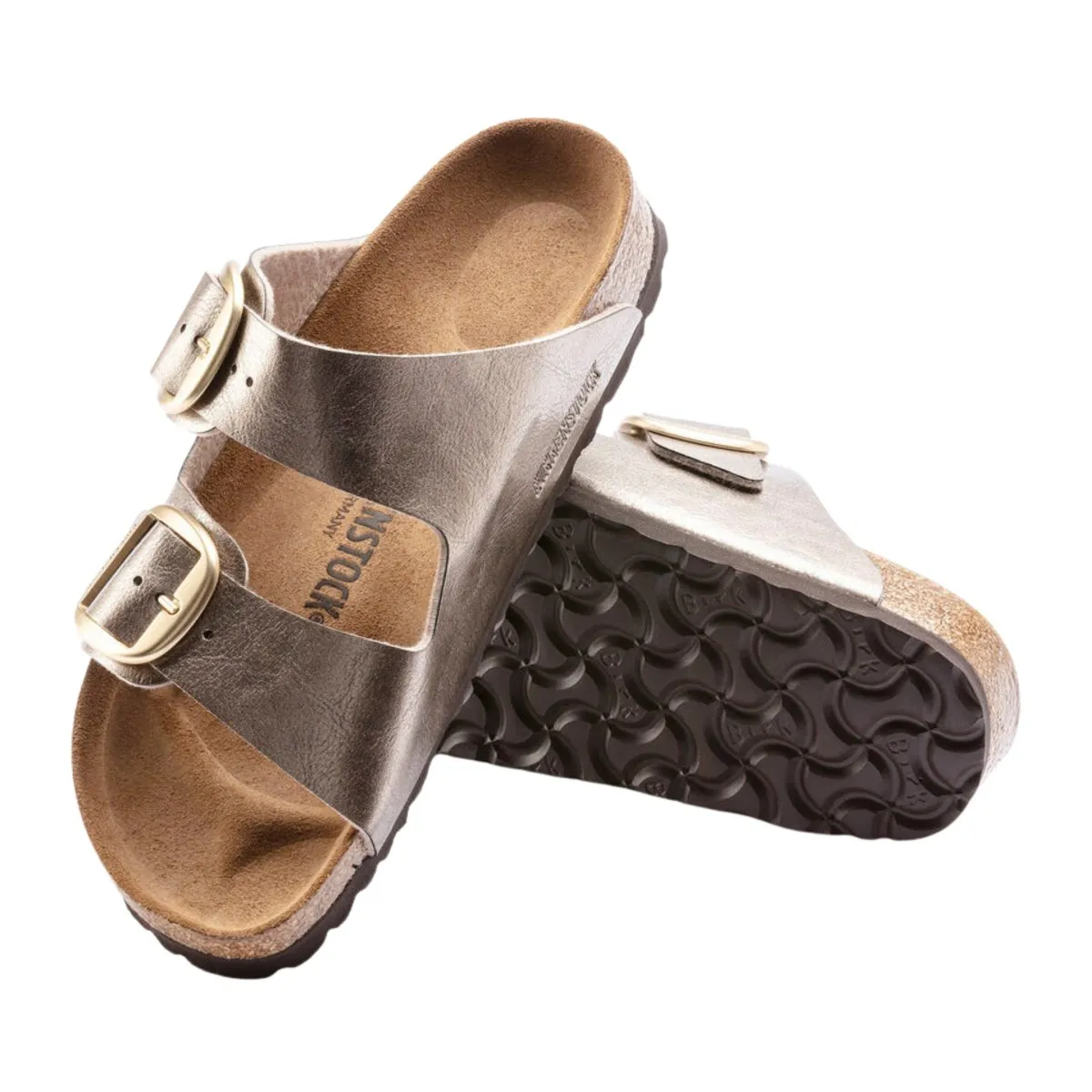 Birkenstock Damen Arizona Big Buckle Birko-Flor Anmutiges Taubenblau