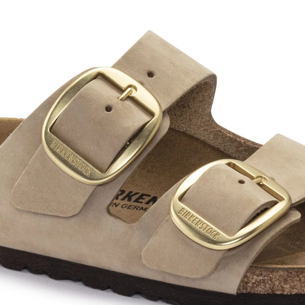 Birkenstock Damen Arizona Big Buckle Sandcastle Nubuck