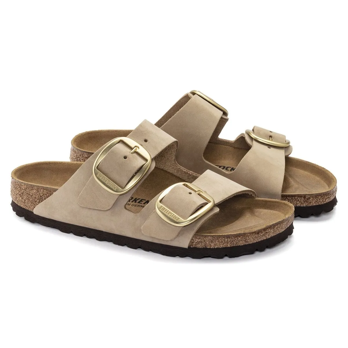 Birkenstock Damen Arizona Big Buckle Sandcastle Nubuck