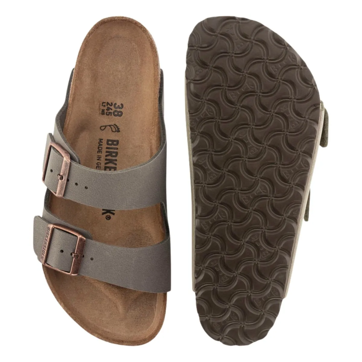 Birkenstock Damen Arizona Birkibuc Stone