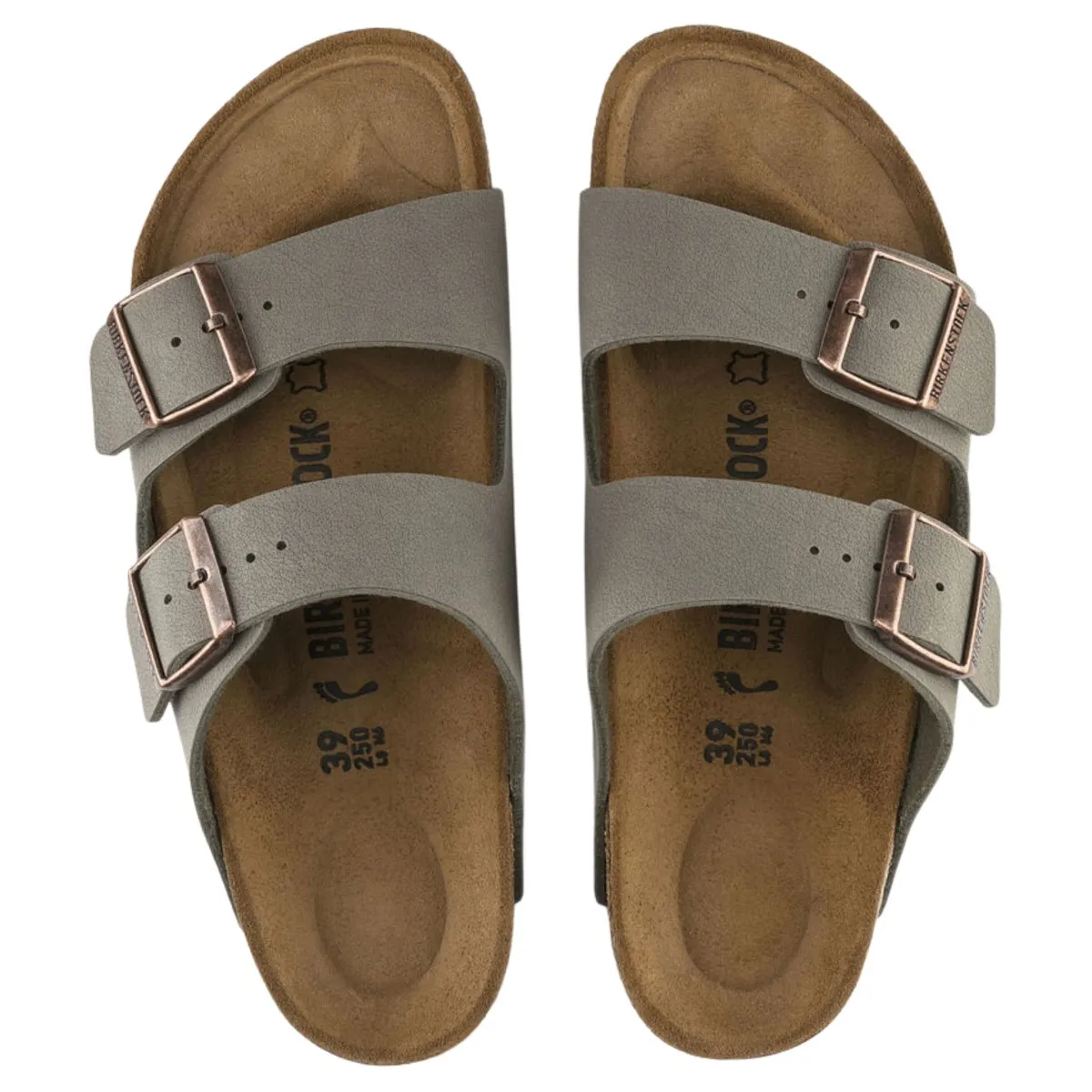Birkenstock Damen Arizona Birkibuc Stone