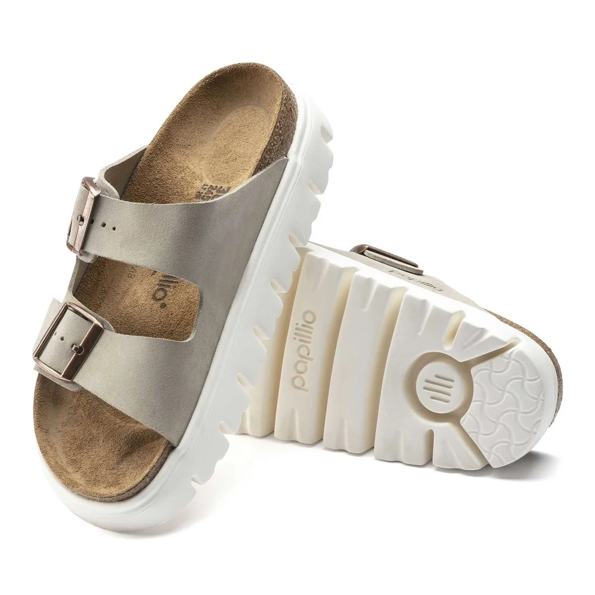 Birkenstock Damen Arizona Chunky Taupe Wildleder