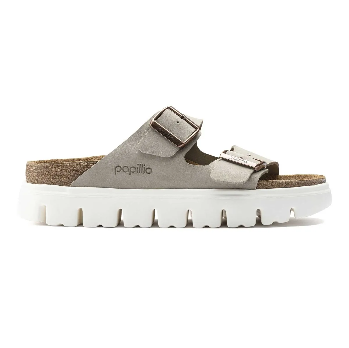 Birkenstock Damen Arizona Chunky Taupe Wildleder