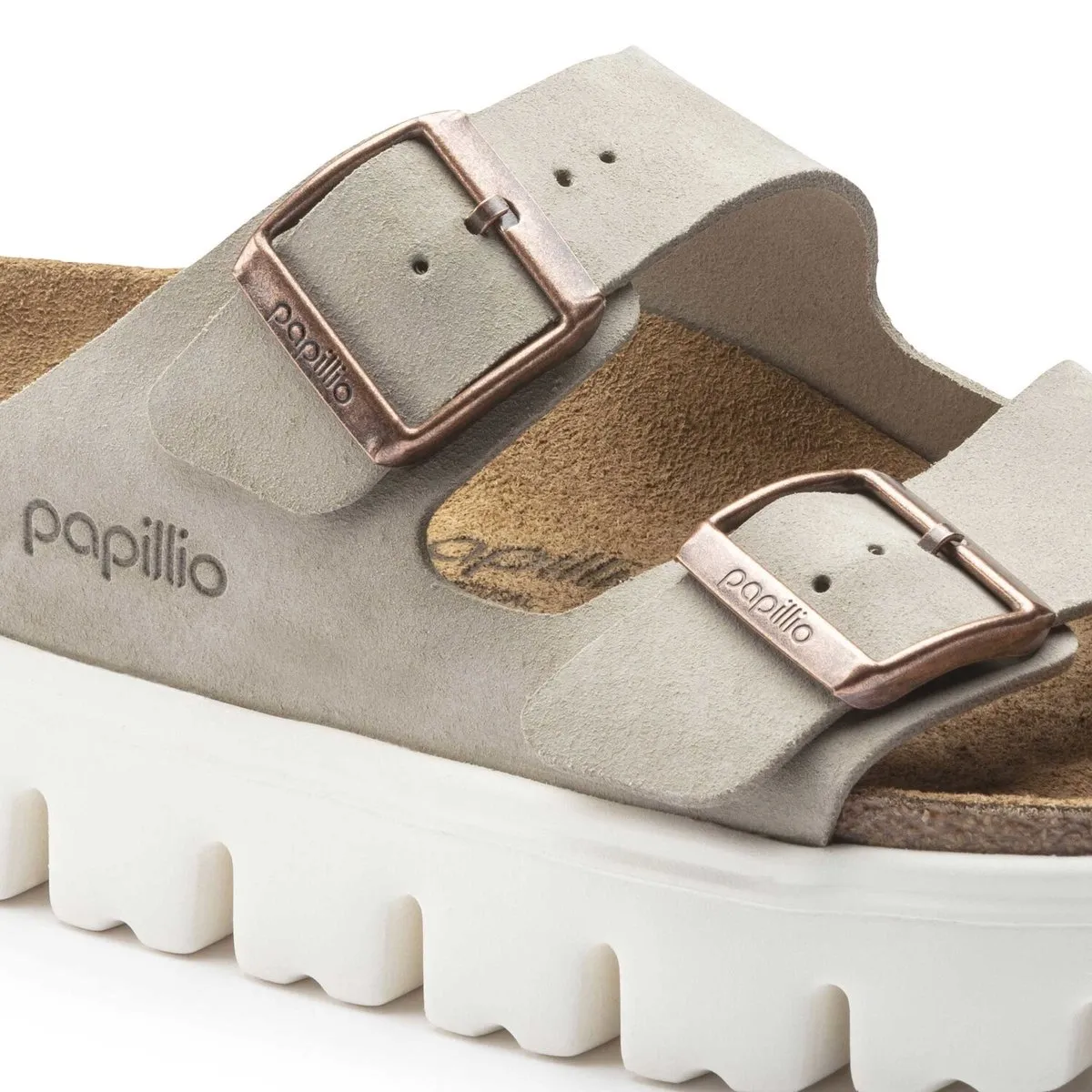 Birkenstock Damen Arizona Chunky Taupe Wildleder