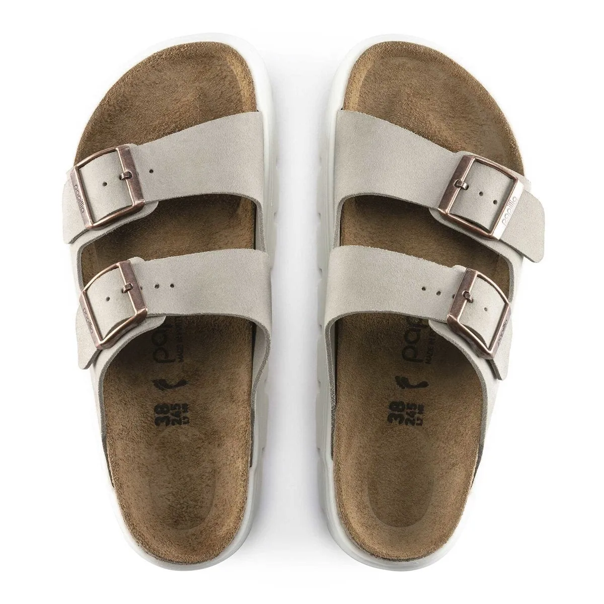 Birkenstock Damen Arizona Chunky Taupe Wildleder