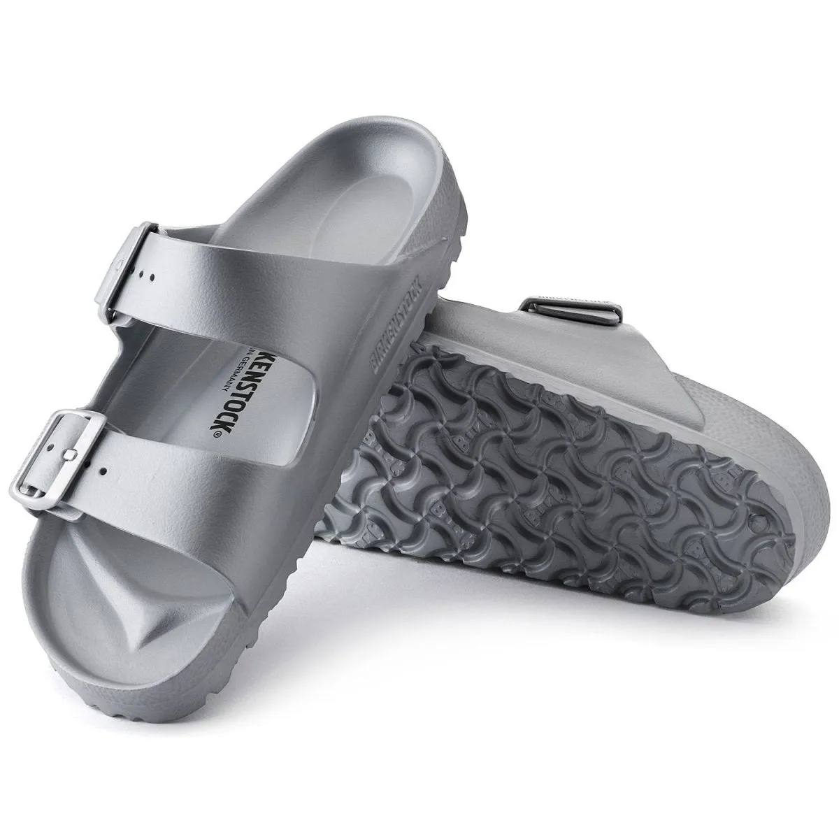 Birkenstock Damen Arizona EVA in Metallic-Silber