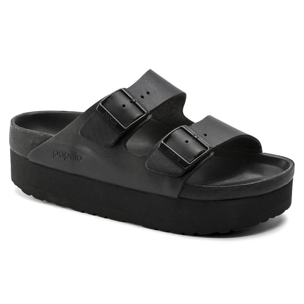 Birkenstock Damen Arizona Exquisite Plateau Schwarz Leder