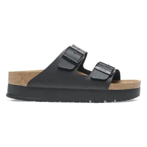 Birkenstock Damen Arizona Flex Platform Birko-Flor Schwarz