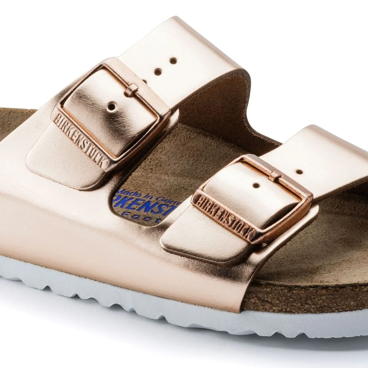 Birkenstock Damen Arizona Soft Footbed Kupfer Leder