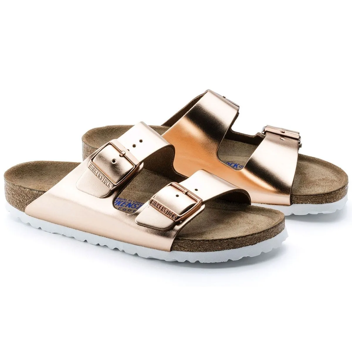 Birkenstock Damen Arizona Soft Footbed Kupfer Leder