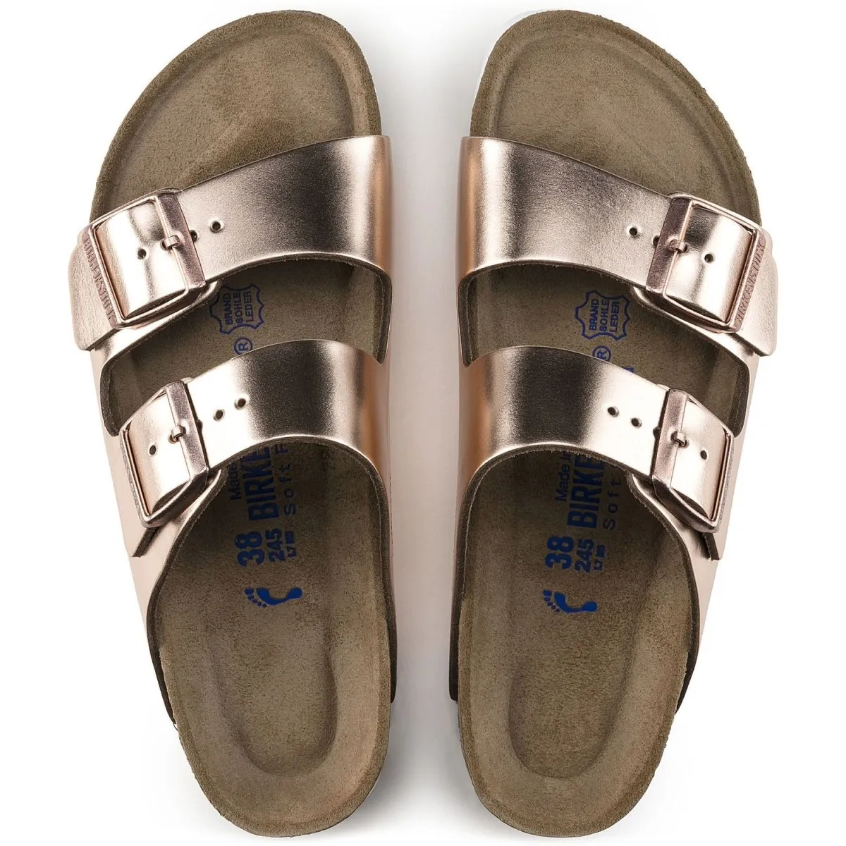 Birkenstock Damen Arizona Soft Footbed Kupfer Leder