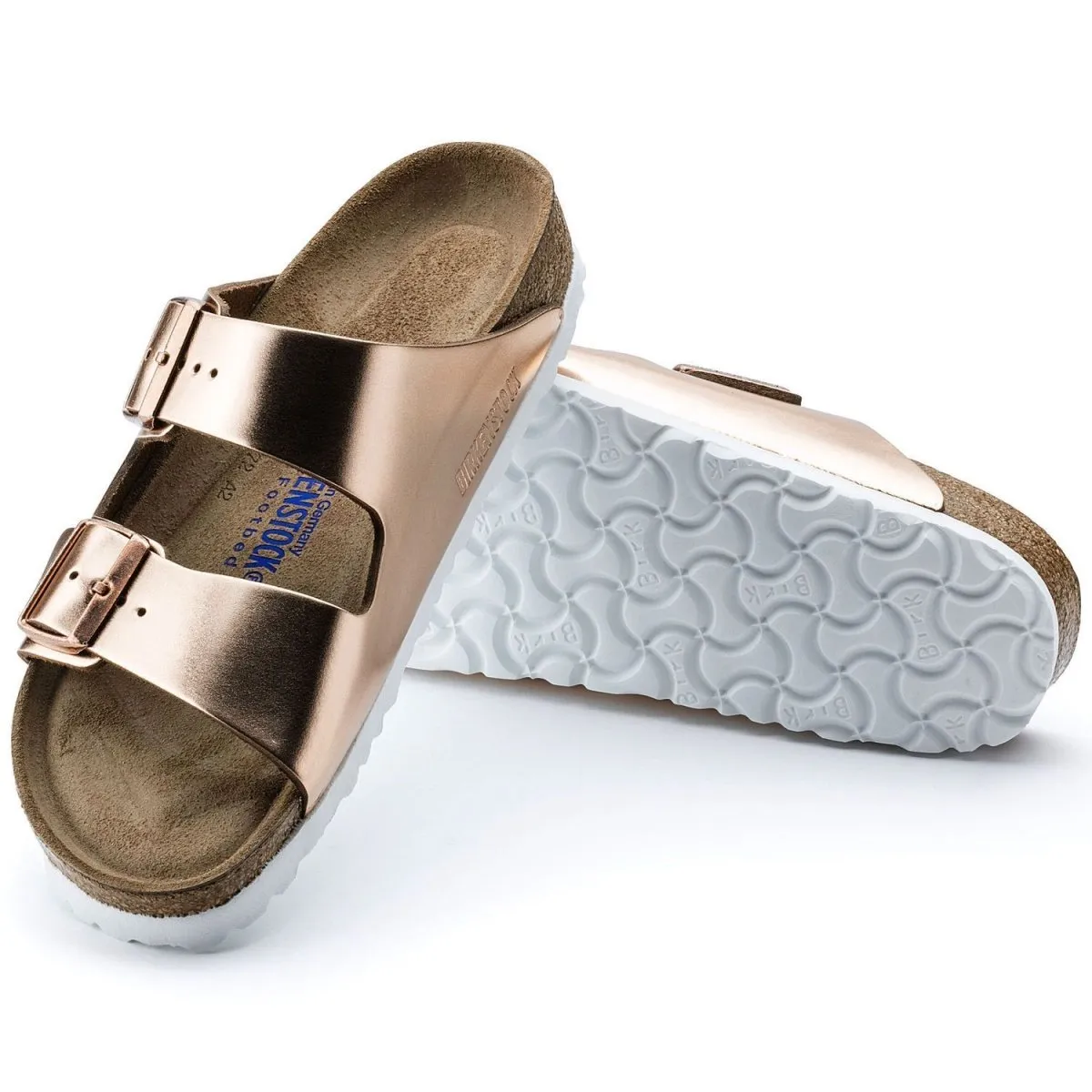 Birkenstock Damen Arizona Soft Footbed Kupfer Leder