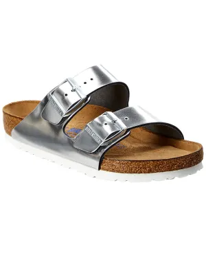Birkenstock Damen Arizona Sandale mit weichem Fußbett aus Leder