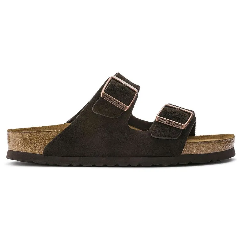 Birkenstock Damen Arizona Soft Footbed Mokka Wildleder