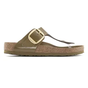 Birkenstock Damen Gizeh Big Buckle Natural Hi Shine Leder