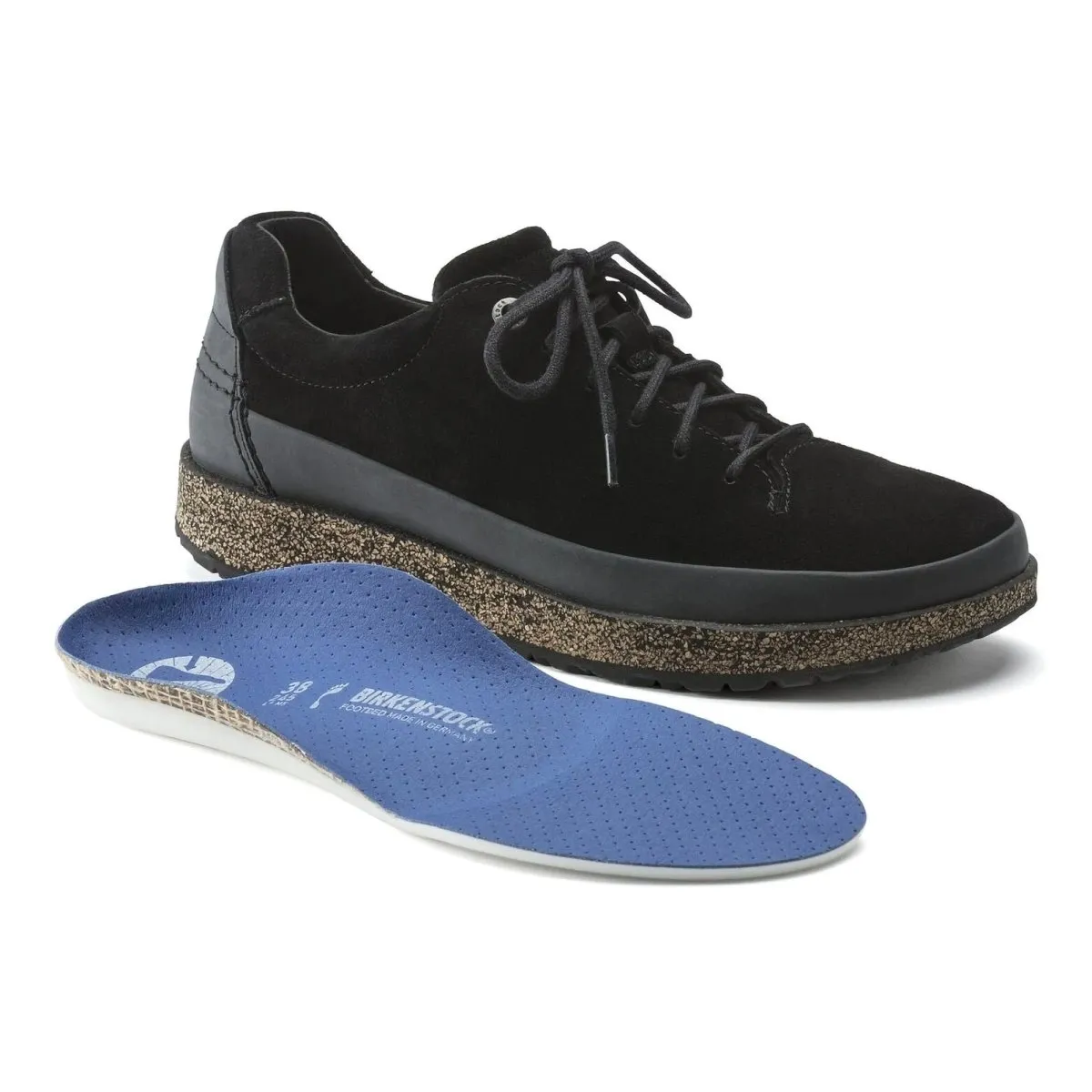 Birkenstock Damen Honnef Low Schwarz Wildleder