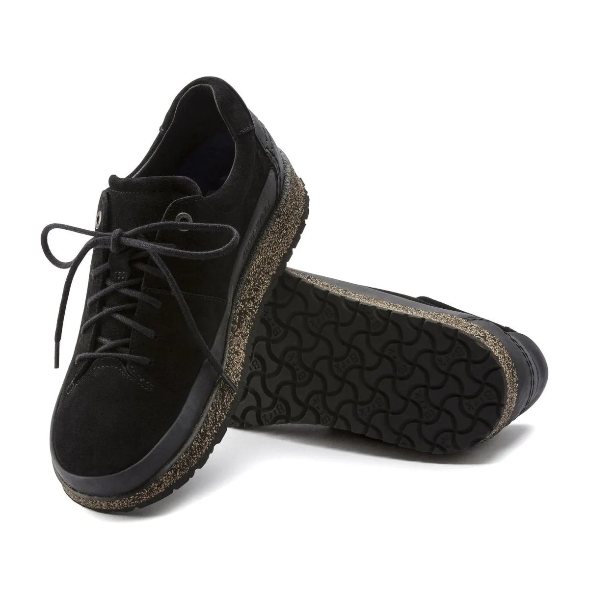 Birkenstock Damen Honnef Low Schwarz Wildleder