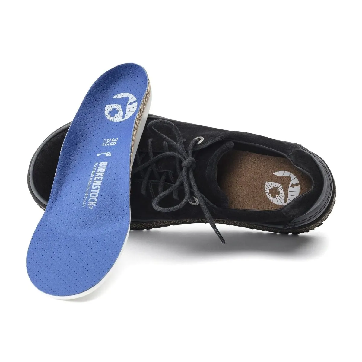 Birkenstock Damen Honnef Low Schwarz Wildleder