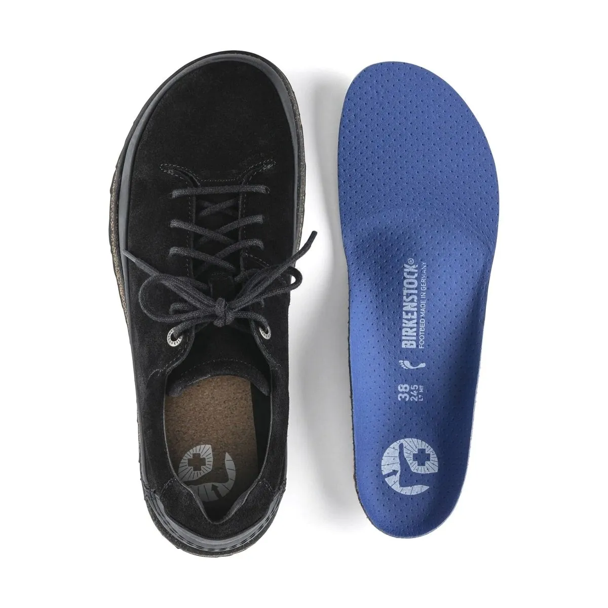 Birkenstock Damen Honnef Low Schwarz Wildleder
