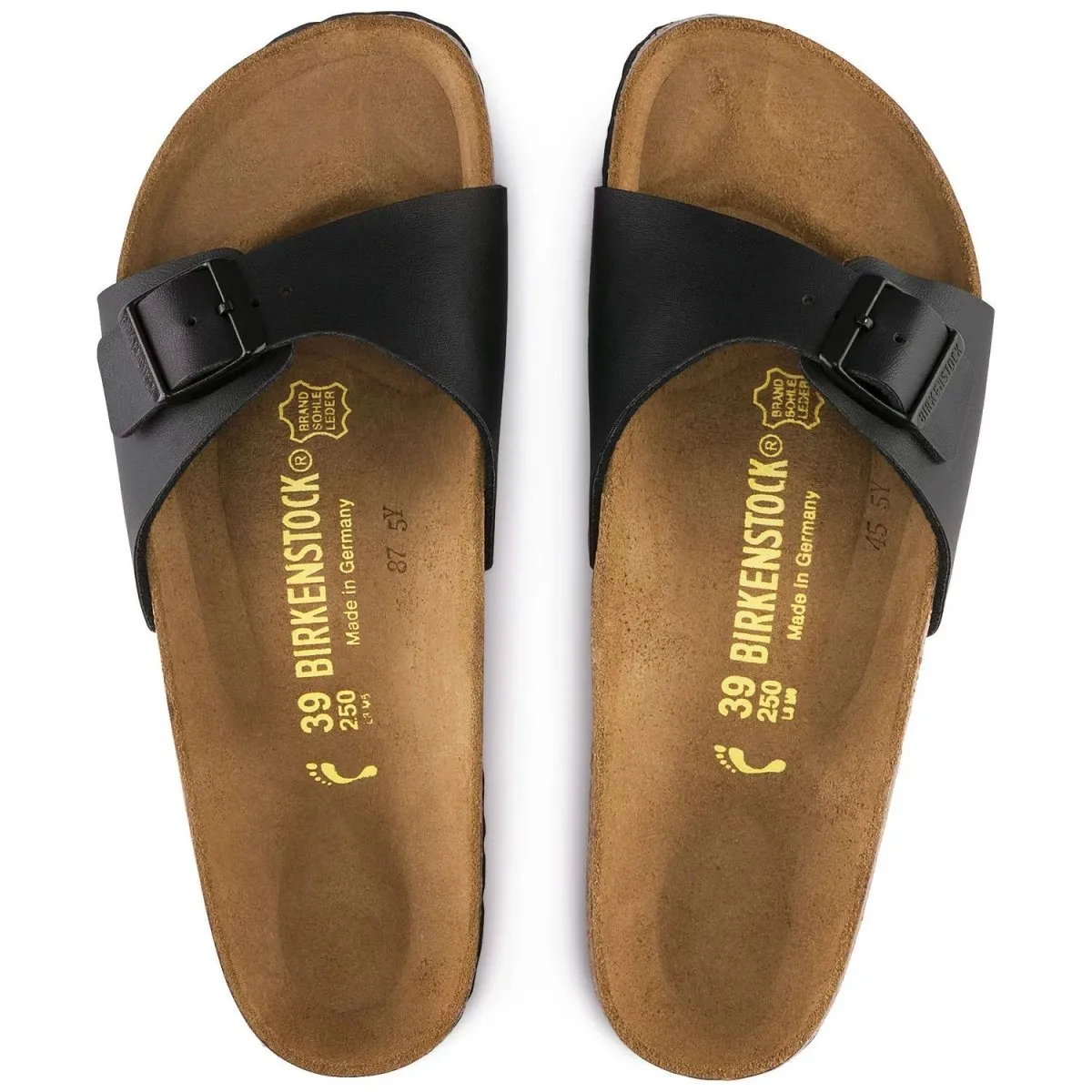 Birkenstock Damen Madrid Birko-Flor Schwarz