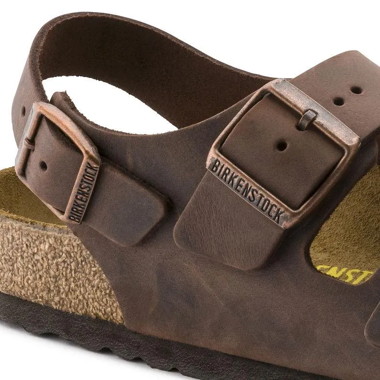 Birkenstock Damen Milano Habana Geöltes Leder