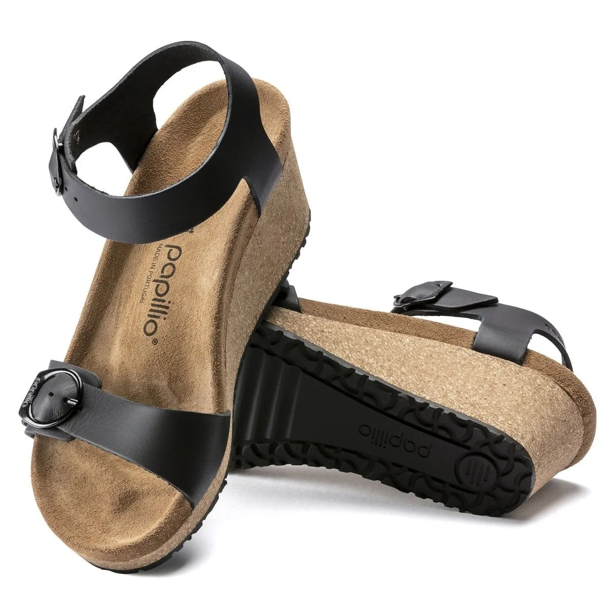 Birkenstock Damen Soley Schwarz Leder