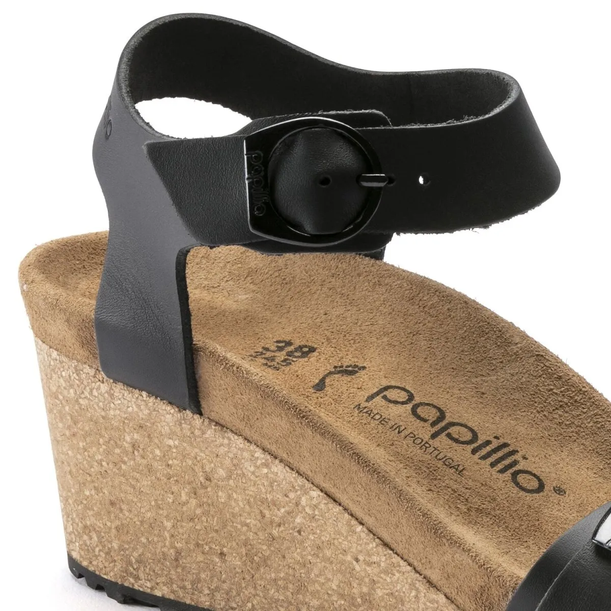 Birkenstock Damen Soley Schwarz Leder