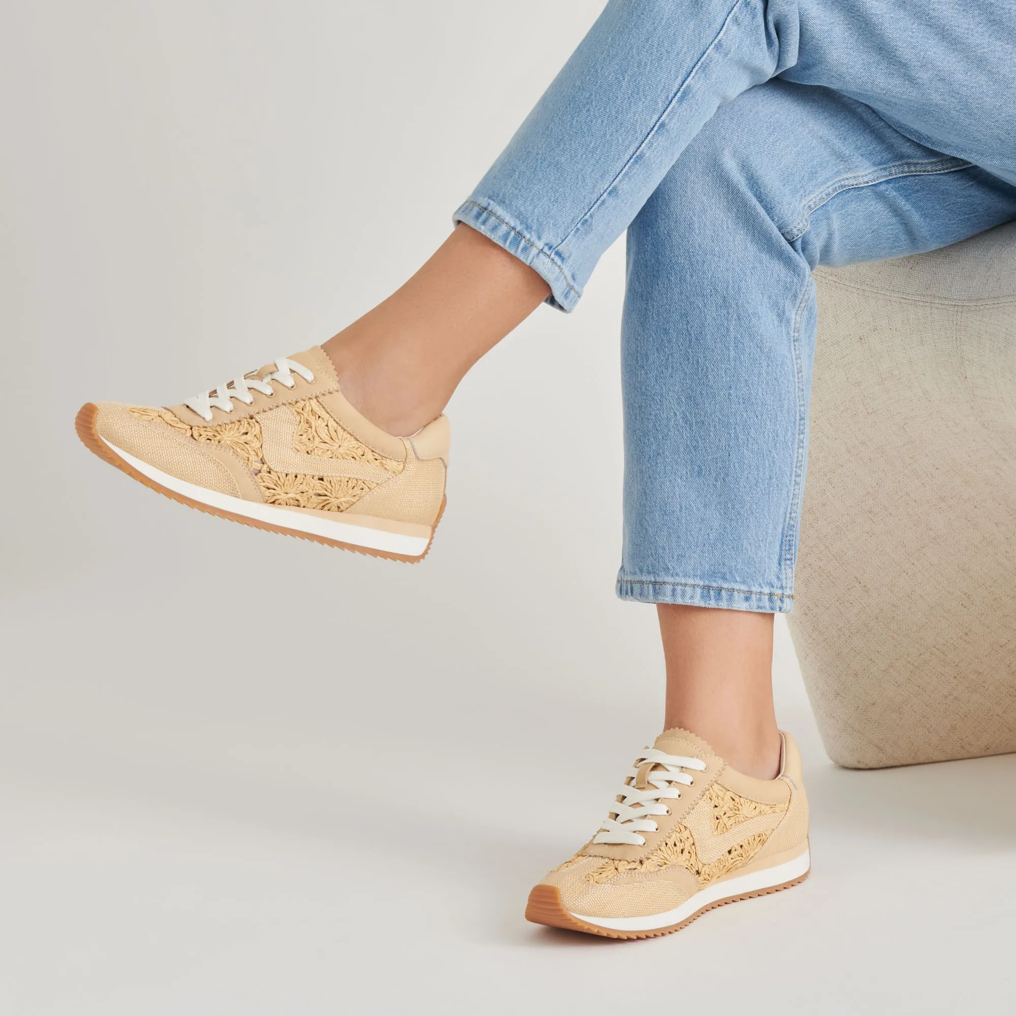 B.NTCD SNEAKERS LT NATUR MACRAMÉ