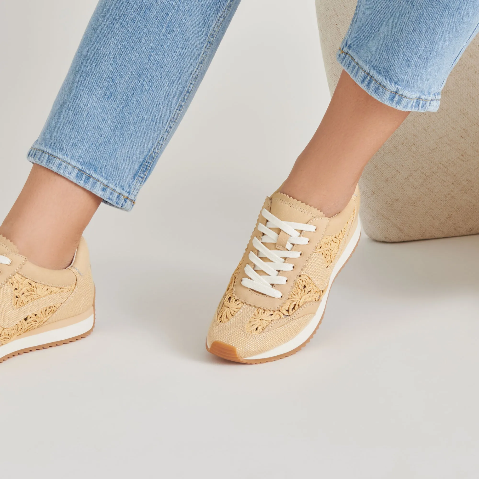 B.NTCD SNEAKERS LT NATUR MACRAMÉ