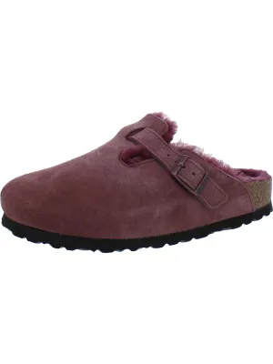 Boston VL Damen Wildleder Shearling Mule Sandalen
