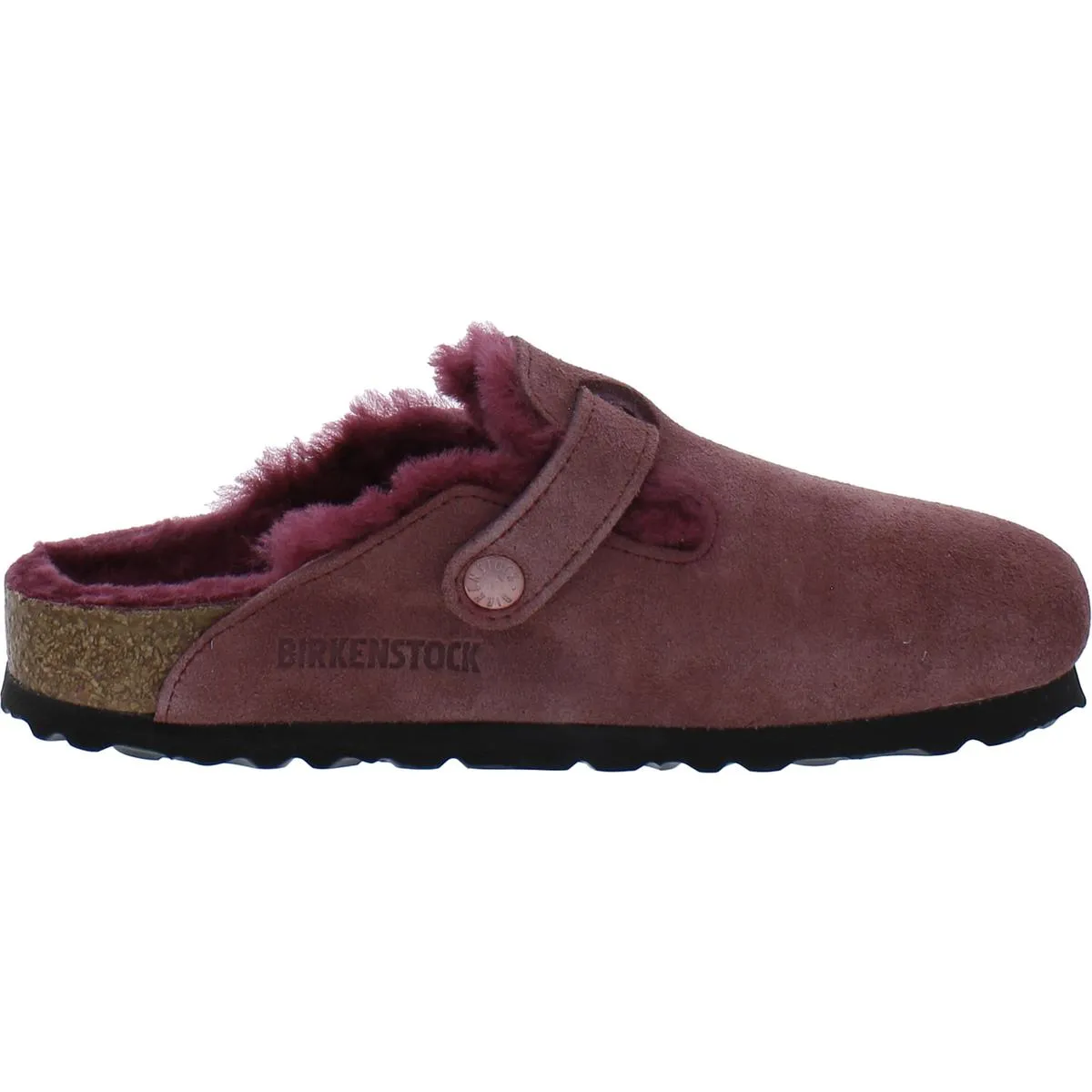 Boston VL Damen Wildleder Shearling Mule Sandalen