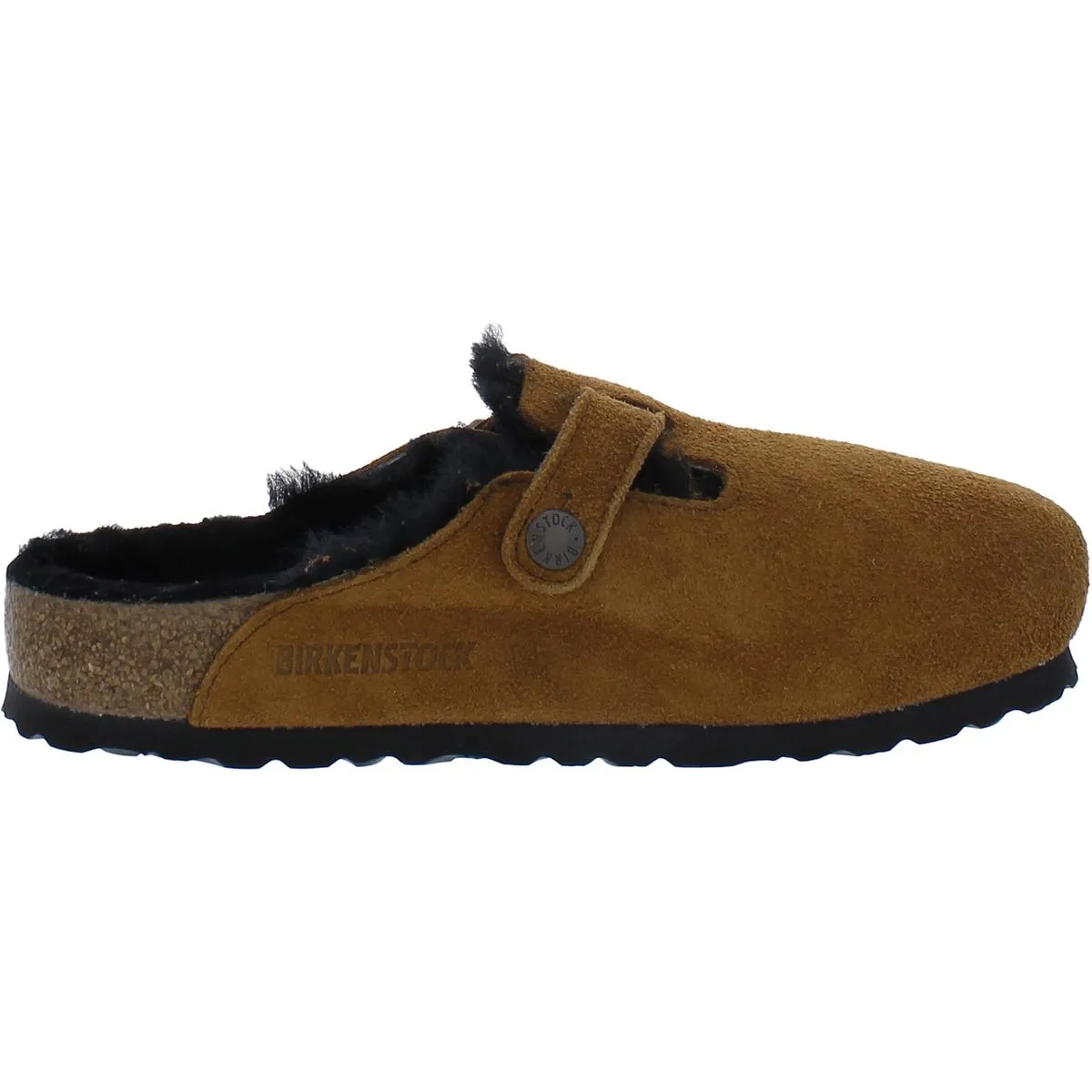 Boston VL/Fell Damen Wildleder Shearling Mule Sandalen