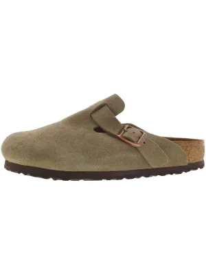 Boston Damen Wildleder Clogs mit Riemchen-Detail