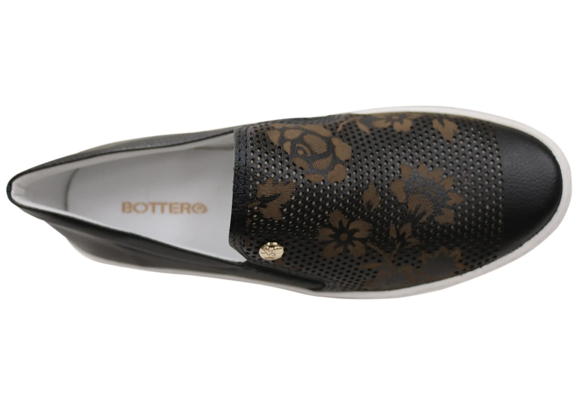 Bottero Evelania Damen Komfort Ledercasualschuhe Hergestellt in Brasilien Bottero Schuhe