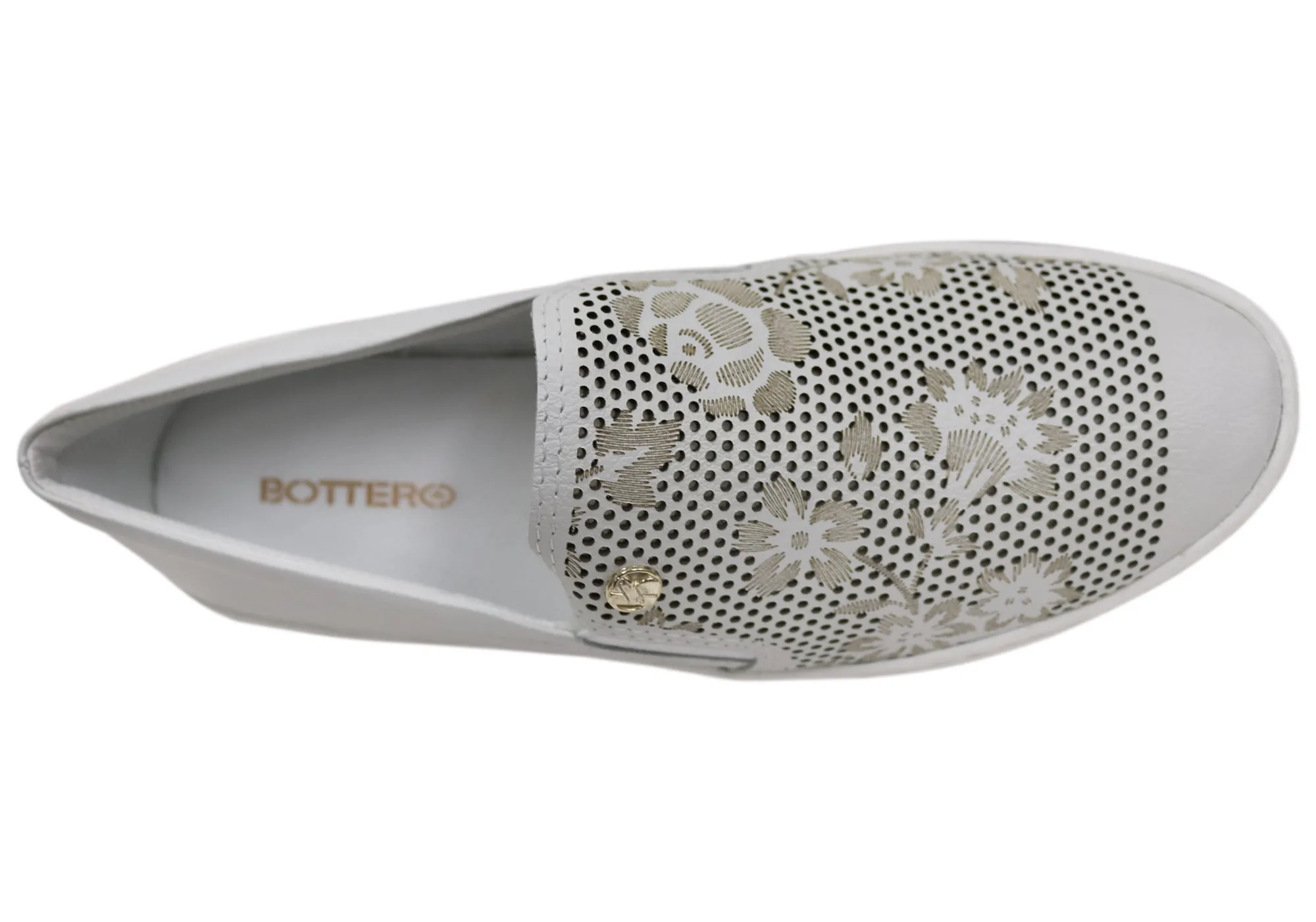Bottero Evelania Damen Komfort Ledercasualschuhe Hergestellt in Brasilien Bottero Schuhe
