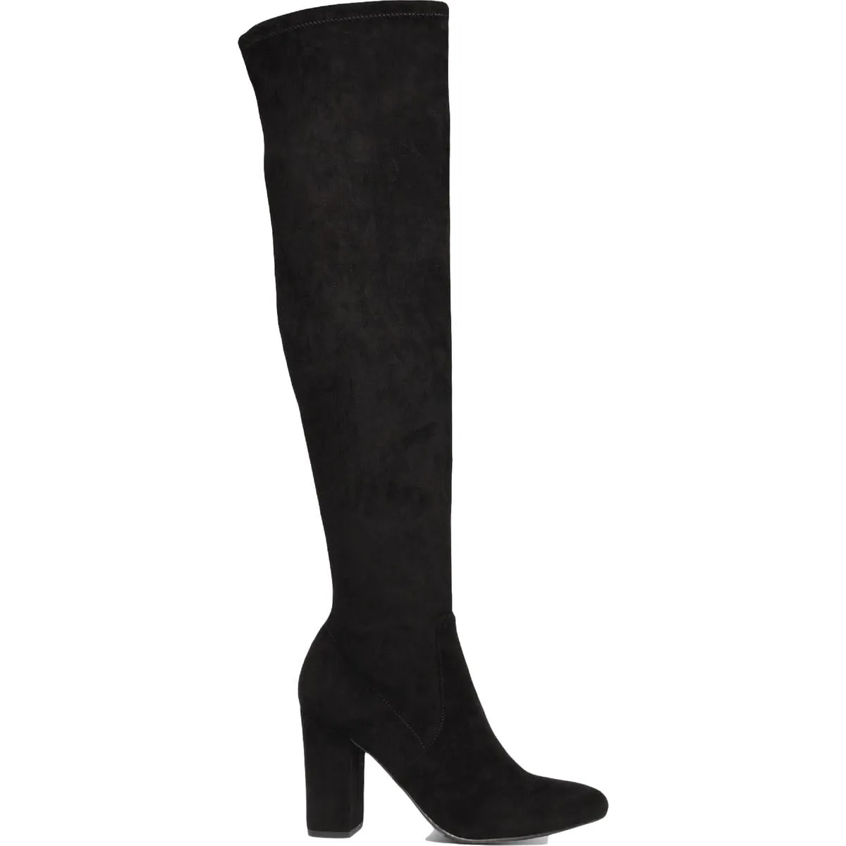 Bravy Damen Mikrovelours Blockabsatz Over-The-Knee Stiefel ecco Schuhe