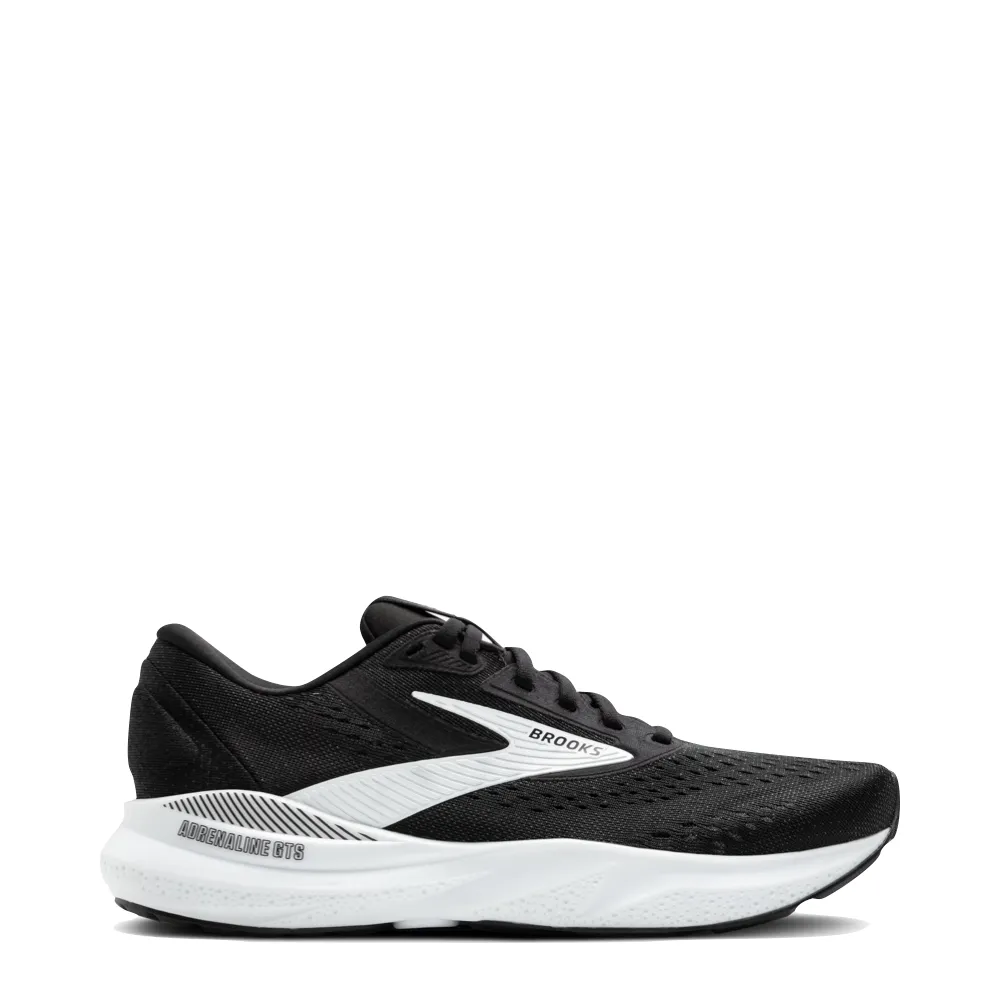 Brooks Women's Adrenaline GTS 24 Sneaker in Schwarz/Weiß