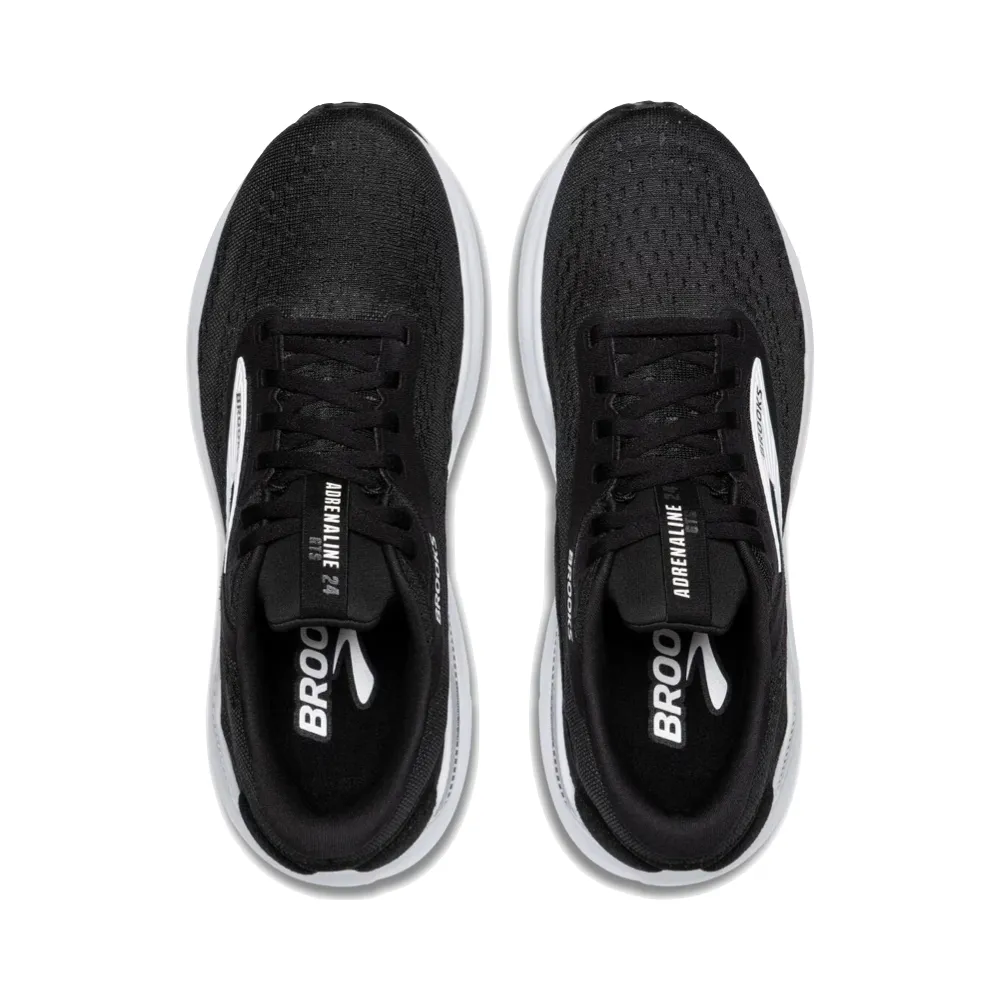 Brooks Women's Adrenaline GTS 24 Sneaker in Schwarz/Weiß