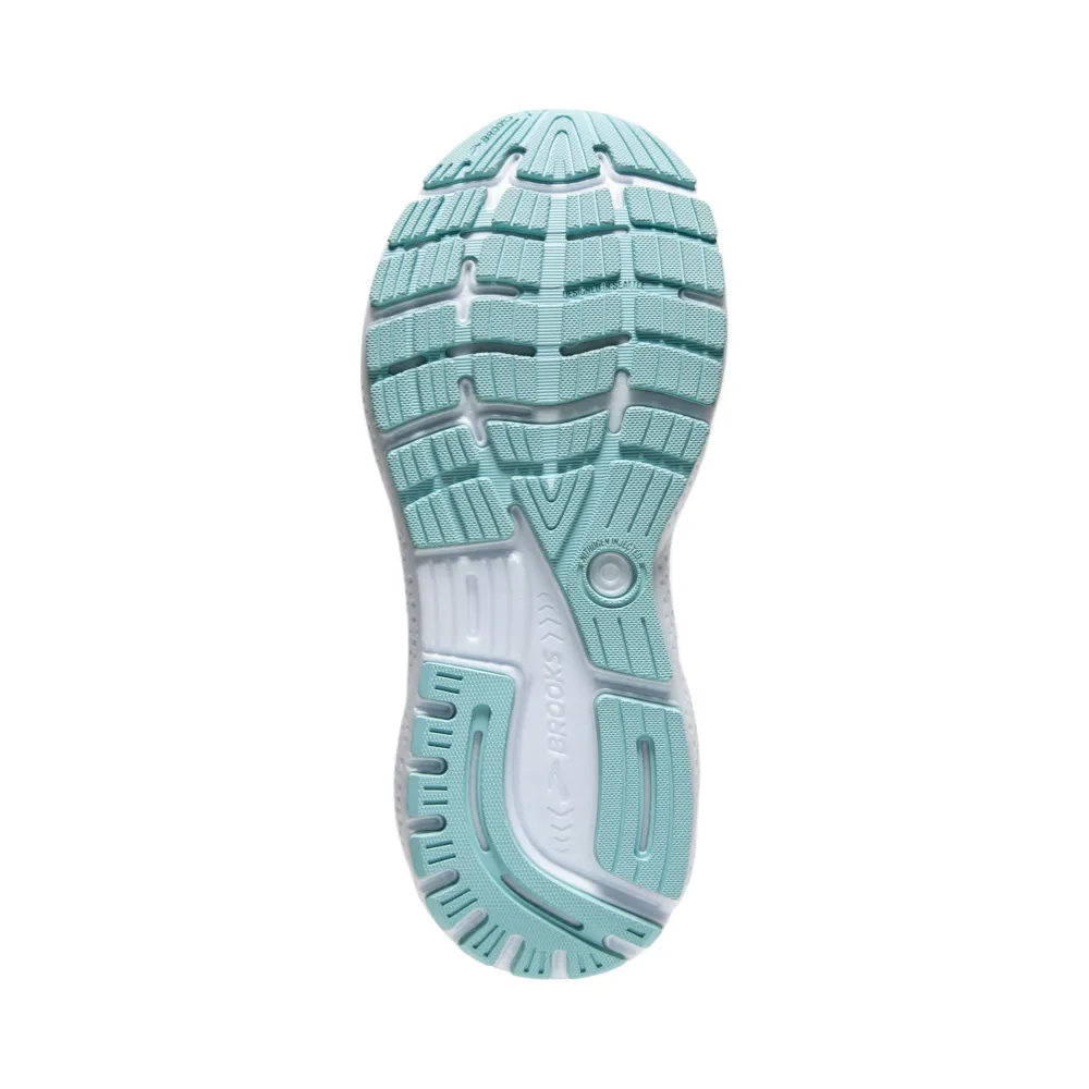 Brooks Women's Ghost 16 Sneaker in Weiß/Grau/Estate Blau
