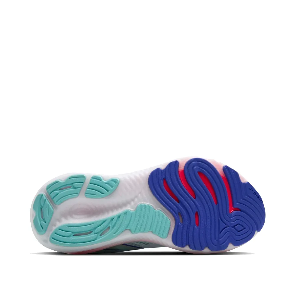 Brooks Damen Glycerin 22 Sneaker in Weiß/Limpet Shell/Amparo Blau