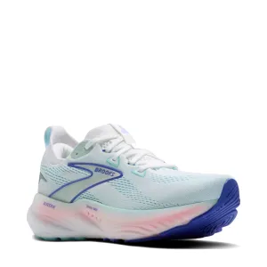 Brooks Damen Glycerin 22 Sneaker in Weiß/Limpet Shell/Amparo Blau