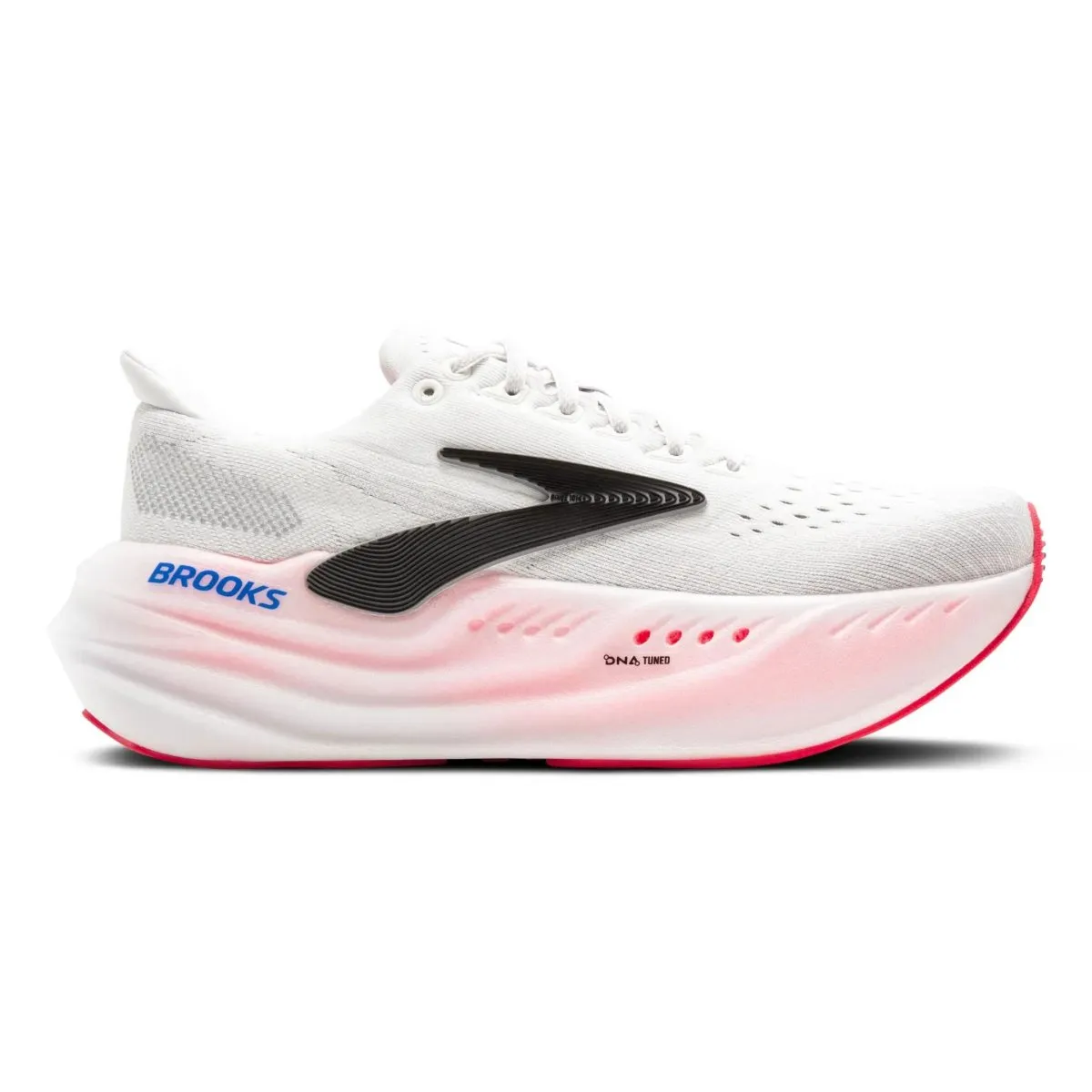 Brooks Damen Glycerin Max Weiß/Schwarz/Knalliges Pink