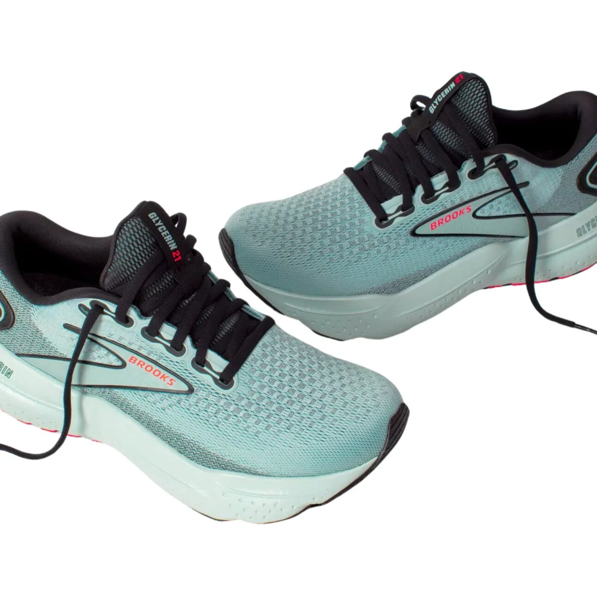 Brooks Damen Glycerine 21 Wolke/Schwarz/Rosa
