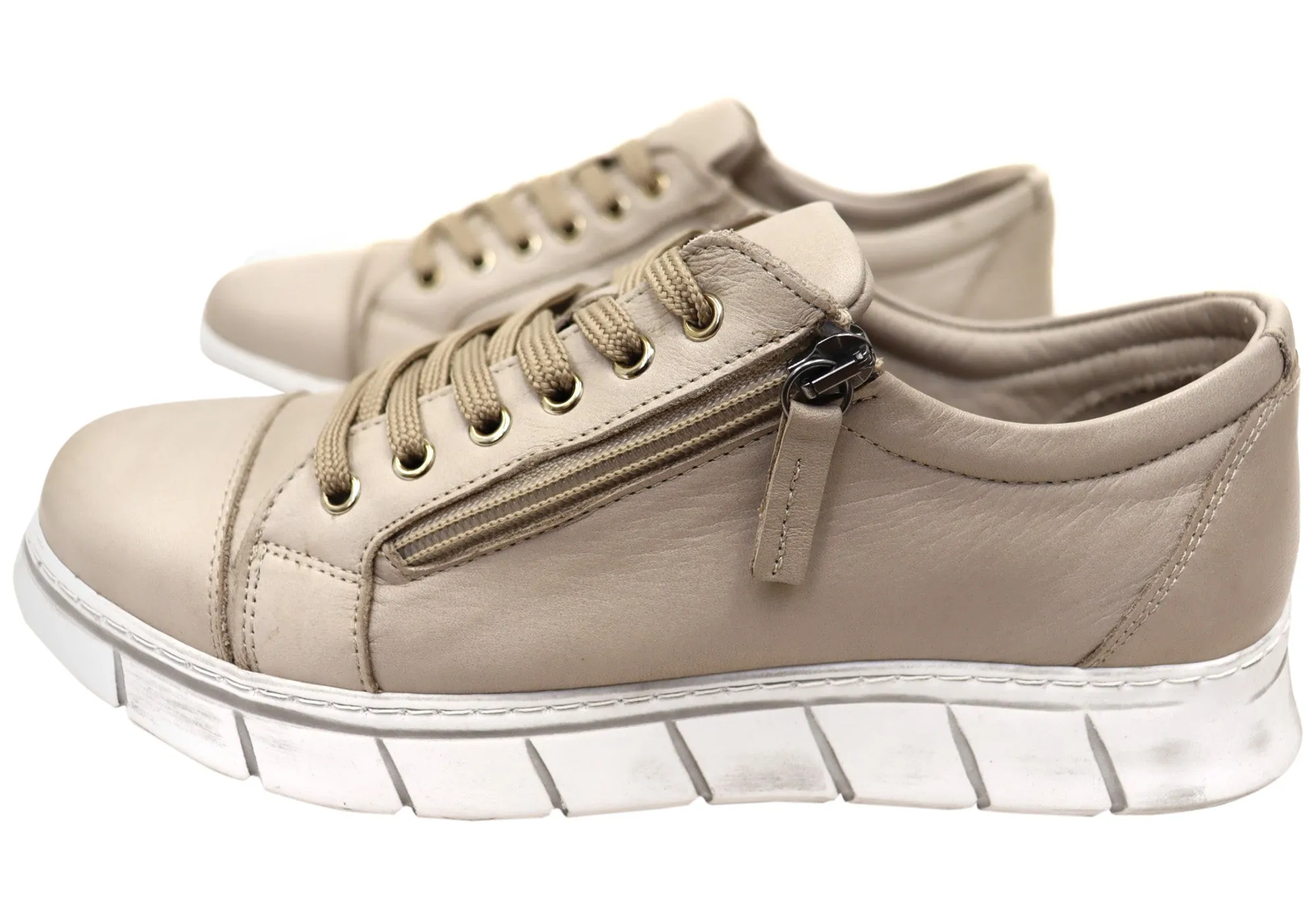 Cabello Comfort Unison Damen Leder Europäische Freizeitschuhe Cabello Comfort Schuhe