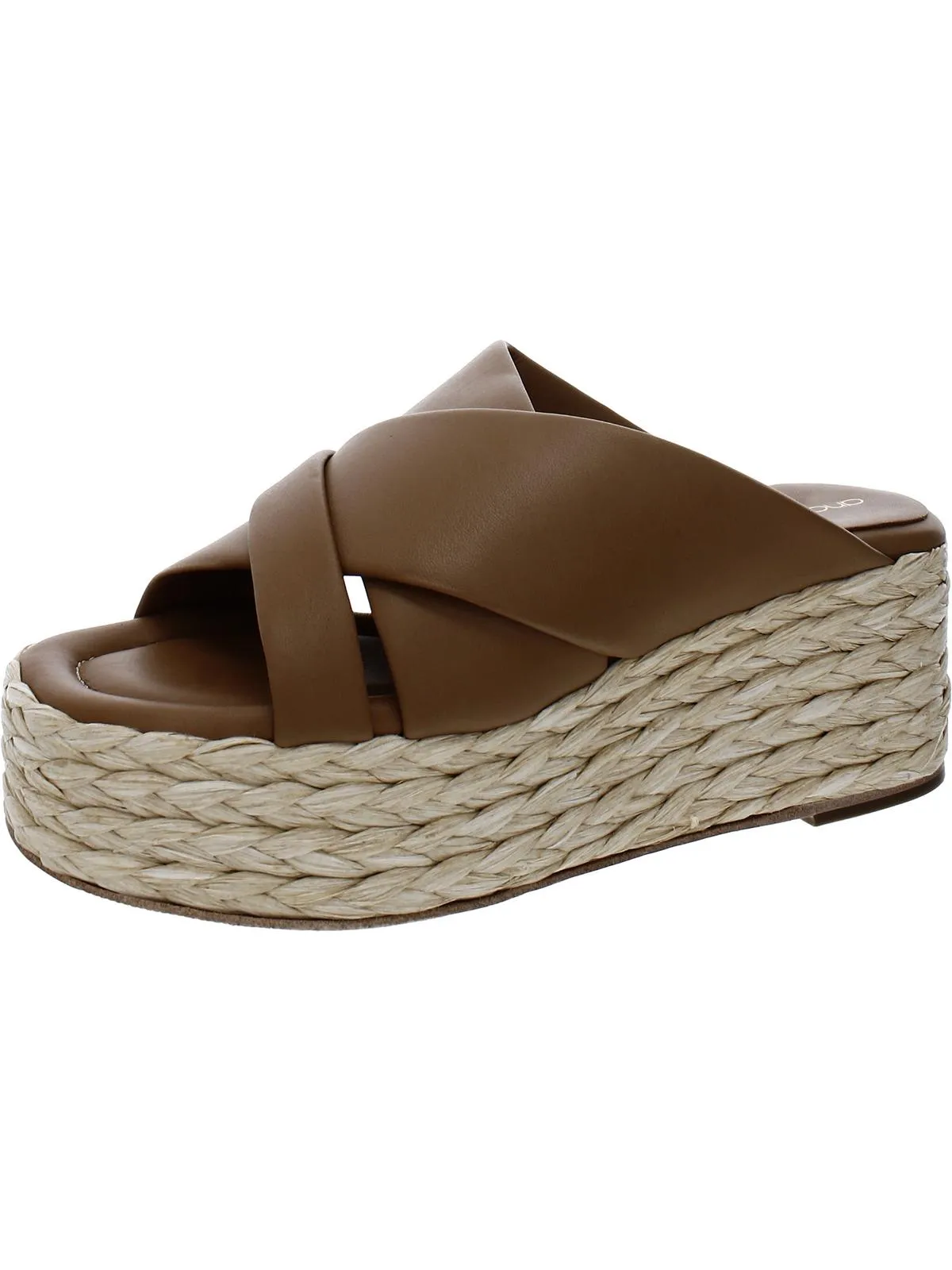 Calesa Damen Leder Slip-On Plateau Sandalen ecco Schuhe