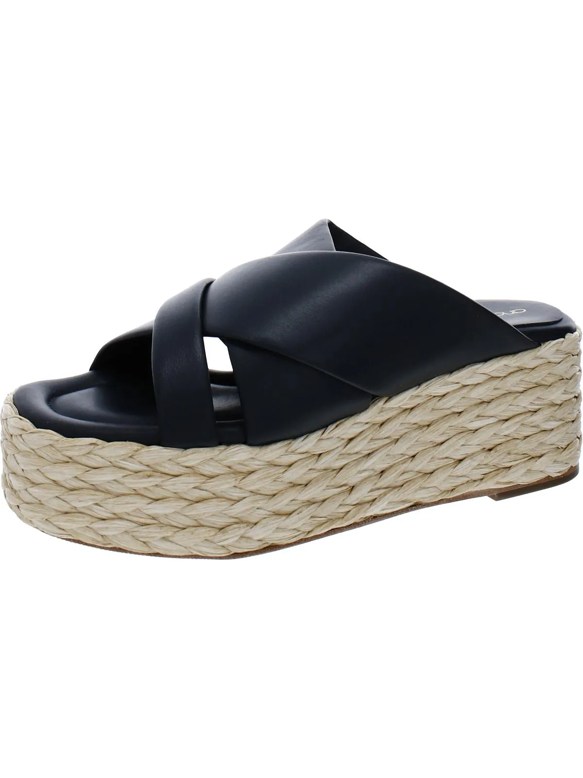 Calesa Damen Leder Slip-On Plateau Sandalen ecco Schuhe