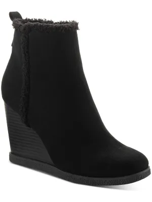 Camillia Damen Reißverschluss Plateau Keilabsatz Stiefel Ecco Schuhe