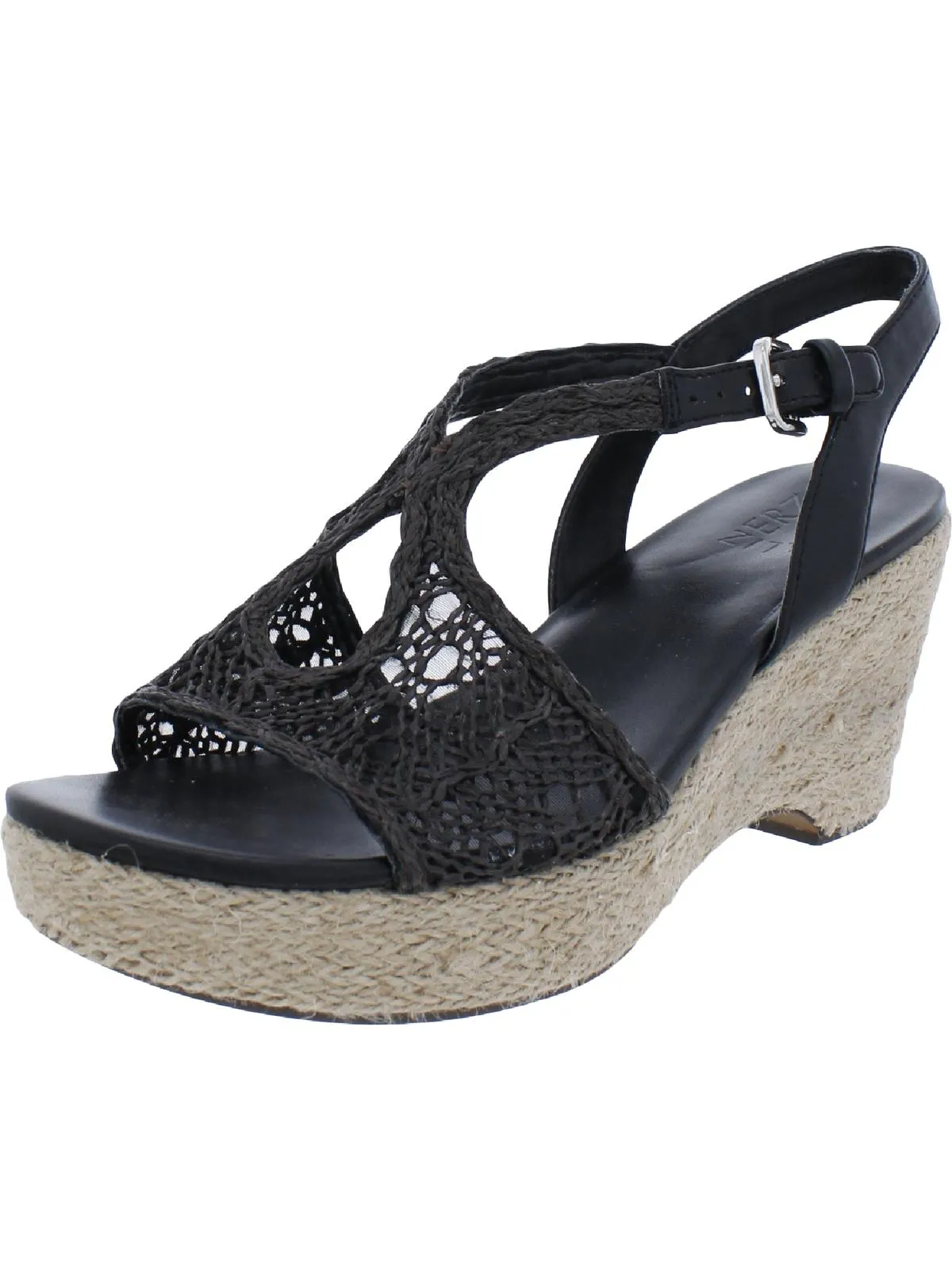 Catalina Damen Kunstleder Sandalen mit Ausschnitten und Keilabsatz ecco Schuhe