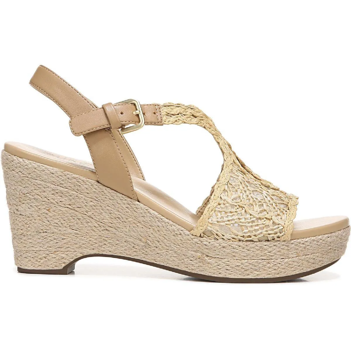 Catalina Damen Kunstleder Sandalen mit Ausschnitten und Keilabsatz ecco Schuhe